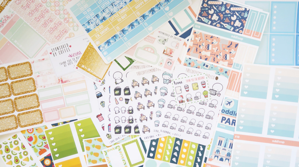 Etsy Sticker Haul ft. TheCoffeeMonsterzCO, Sweet Kawaii Design, Sponsored by Coffee & Oddloop