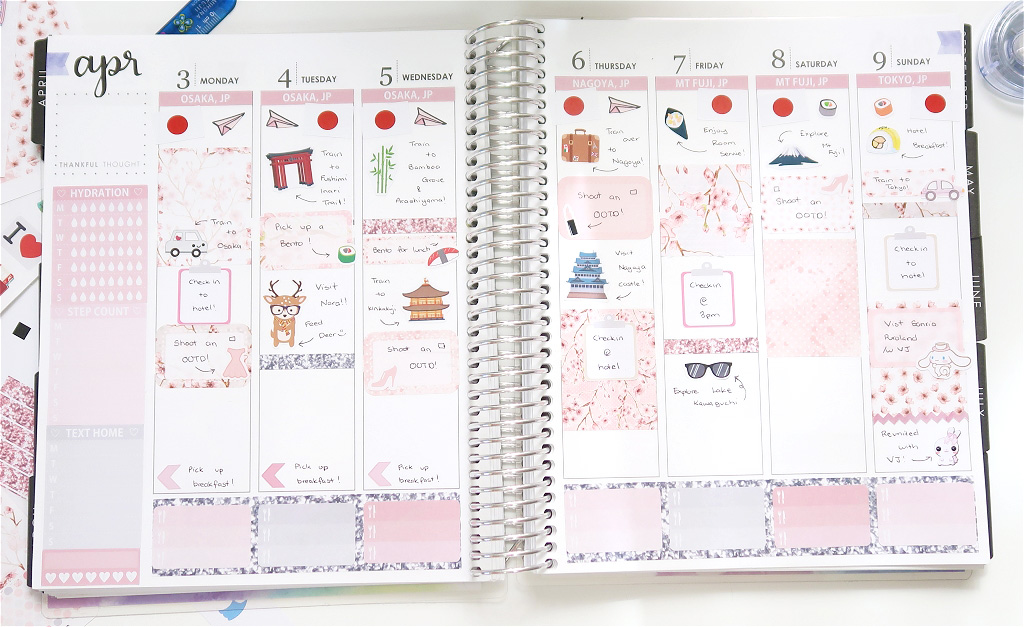 Plan With Me for Japan (Osaka) // Erin Condren Life Planner